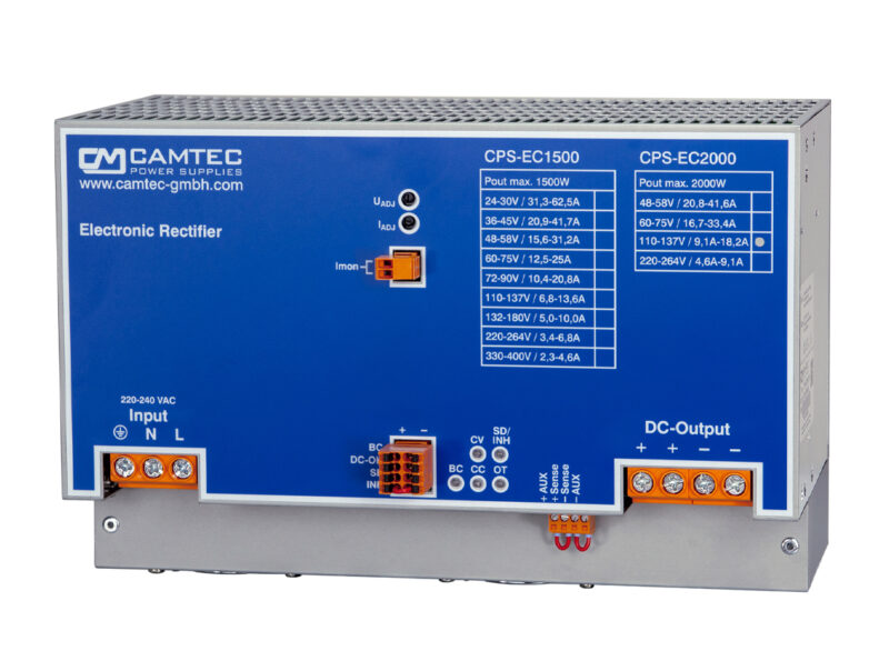 High-performance 2000W DC power rectifier for industrial applications, offering precise voltage regulation and reliable power conversion.